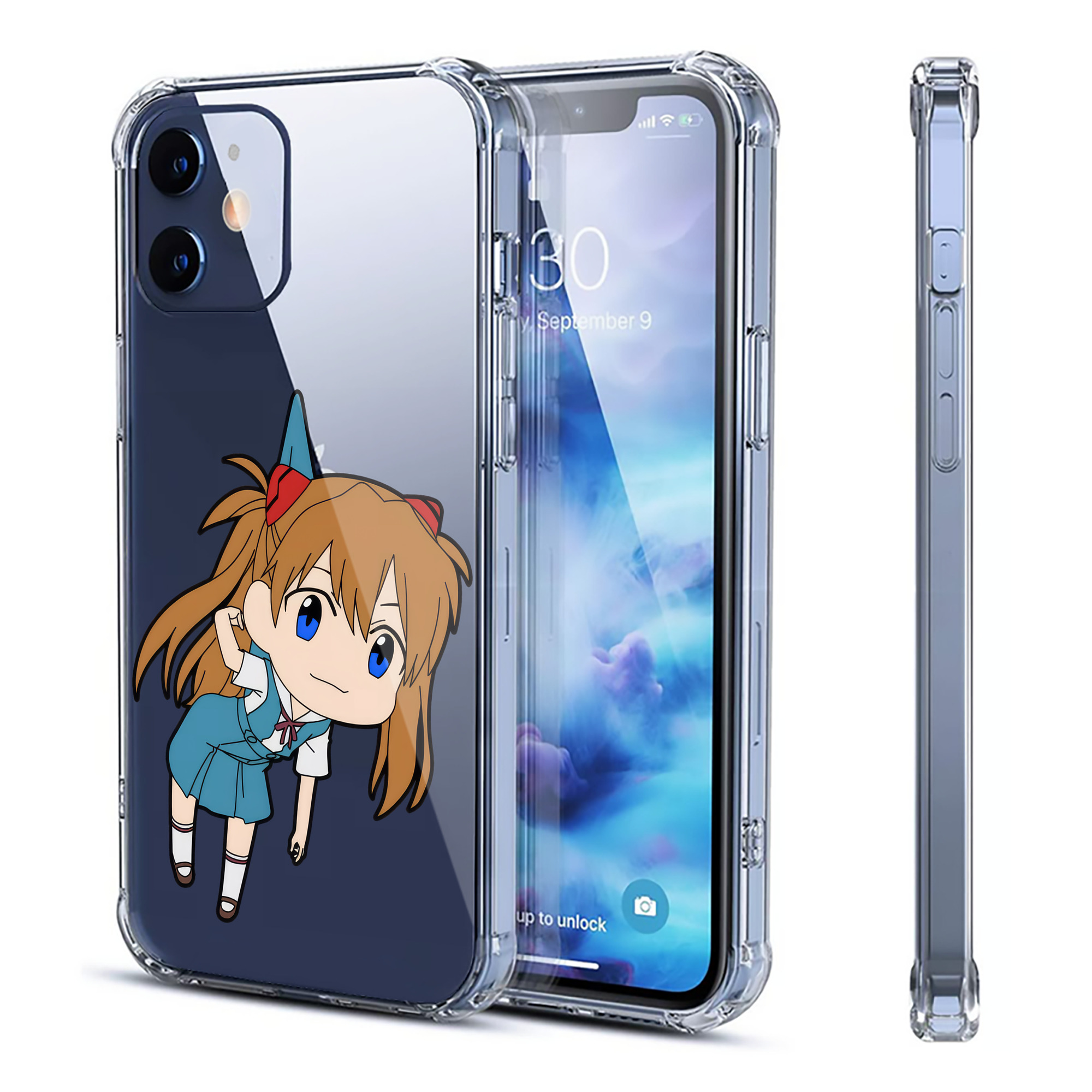（画像用） EVA 新世紀エヴァンゲリオン 【iPhone 12シリーズ対応】透明スマホケース（クリアソフトケース）